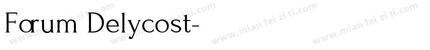Forum Delycost字体转换